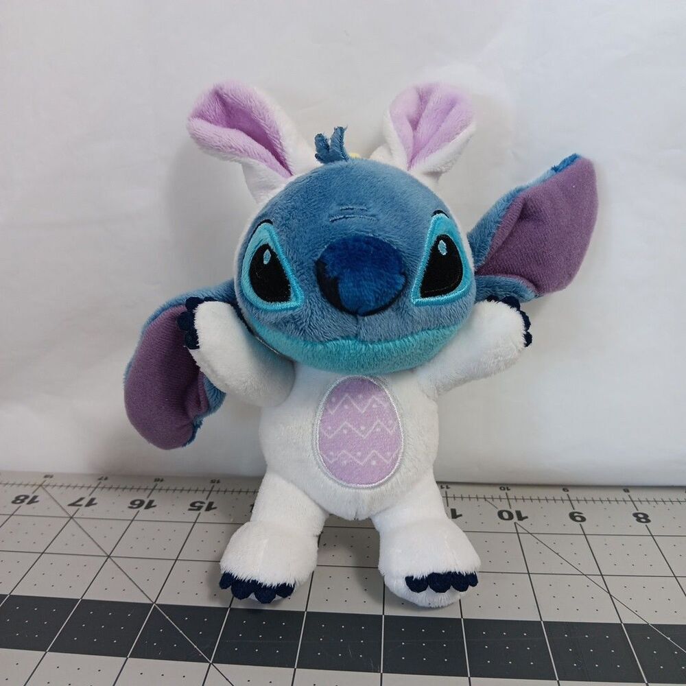 Disney Stitch Clip On Plush Bag Charm Unique Manufacture Flaw Sewn Wrong